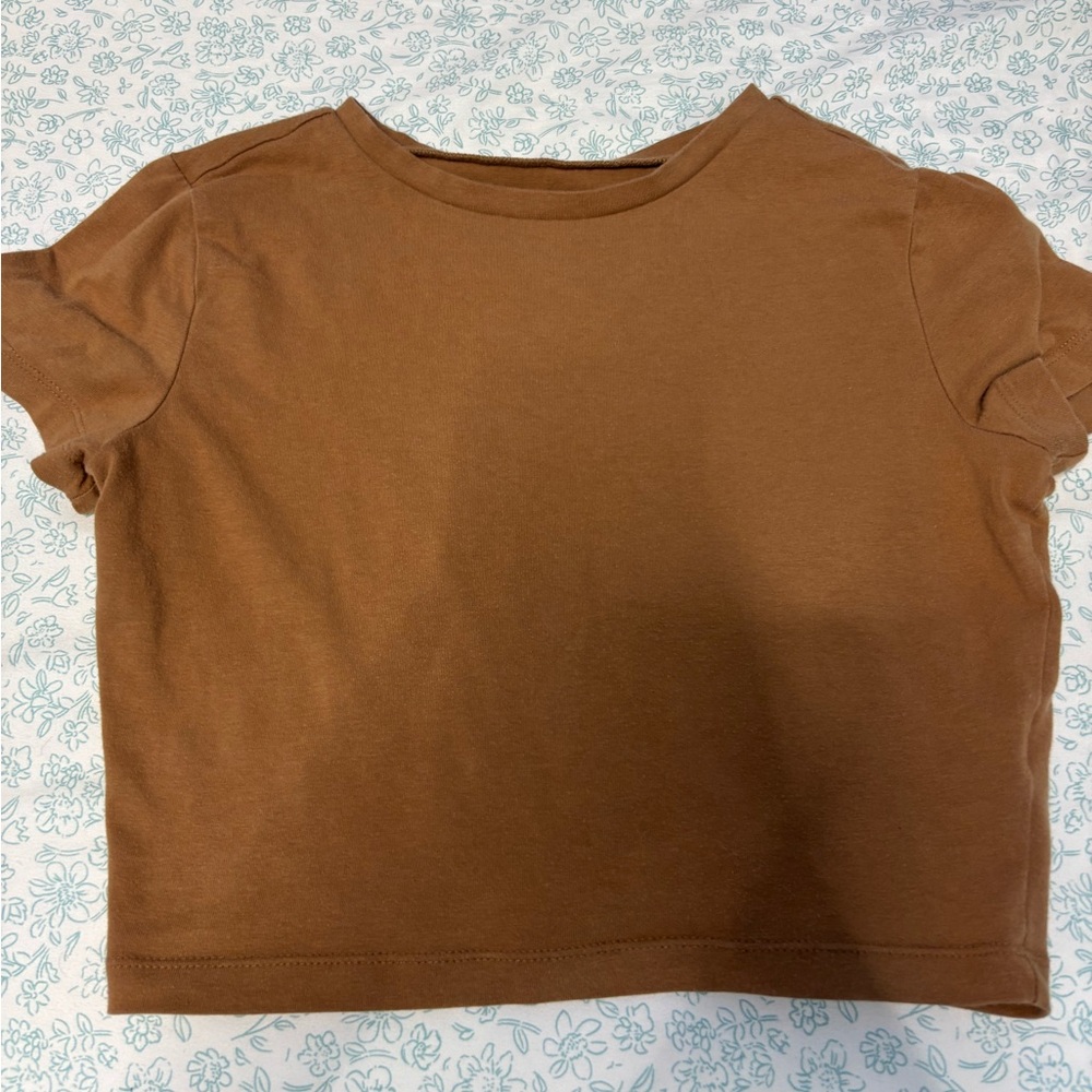 Target Brown Tight Crop Top